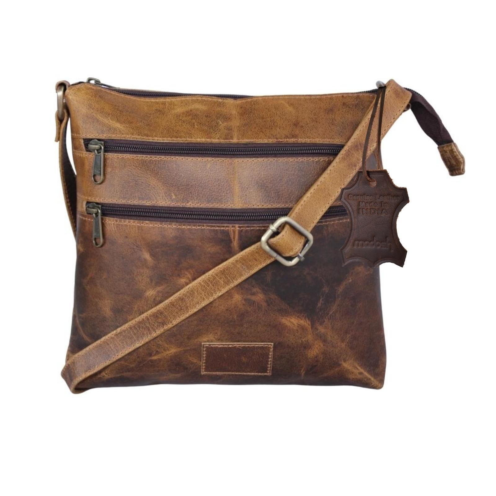  Buffalo Leather Crossbody Handbag Women's Hobo Bag Vintage Small Sling Crossover